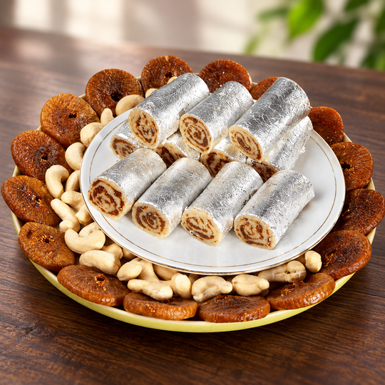 Anjeer Roll sweets – India