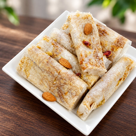 Dry Fruit Pootharekulu sweets – India