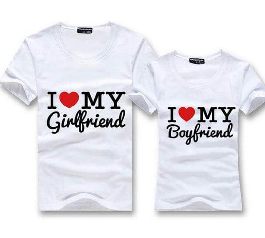 Girl Friend and Boy Friend TShirt T-shirts – India