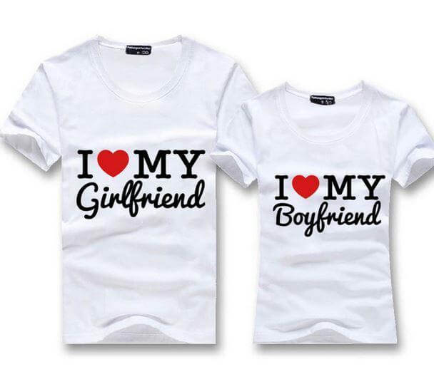 Girl Friend and Boy Friend TShirt T-shirts – India