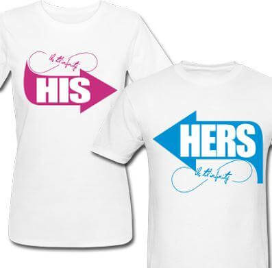 His and Hers T-shirts – India