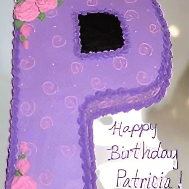 Letter 'P' Cake