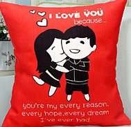 Red Hug Pillow – India