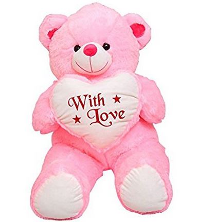 With Love Pink Teddy 110cm