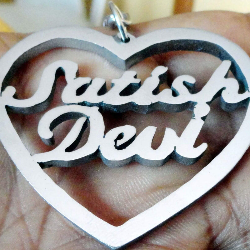 Heart Key Chain with couple names