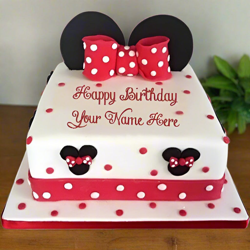 Minnie Mouse Birthday Cake - India