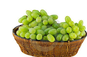 White Grapes Basket