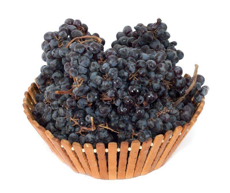 Black Grapes Basket