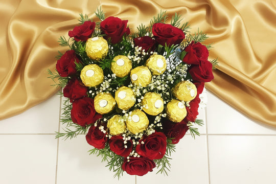 Hearts Shape Bouquet for Occasions – India