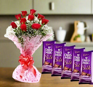 Flower with Dairymilk - India