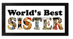 Photo Frame for Sister with photos on Letters - India