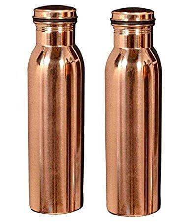 Pure Copper Water Bottle - Pair