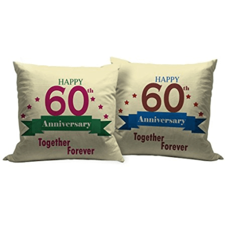 Happy 60th Anniversary Set of 2 - India