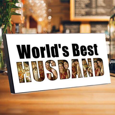 Husband Frame with Photos on Letter