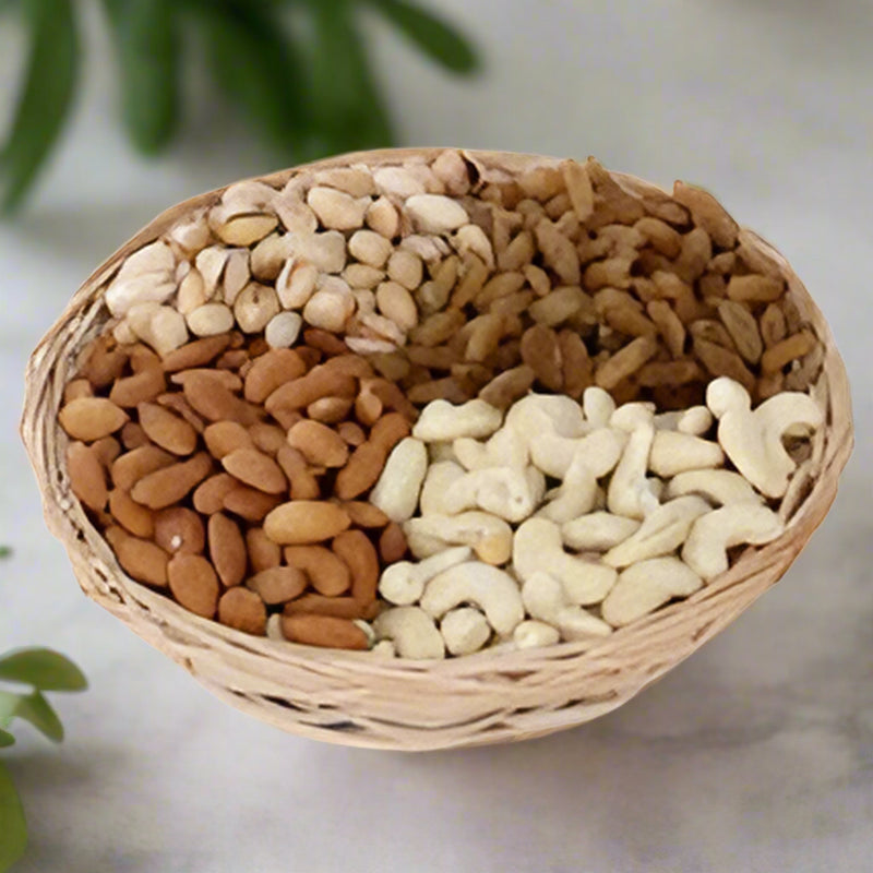 Four Variety Dry Fruit Gift Basket
