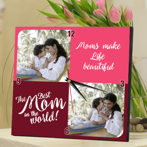 Amazing Personalized clock for mom