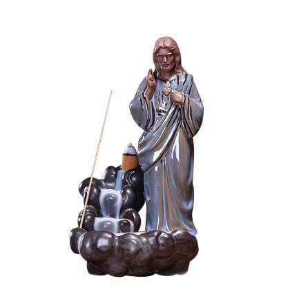 Jesus Idol with Back Flow Cone
