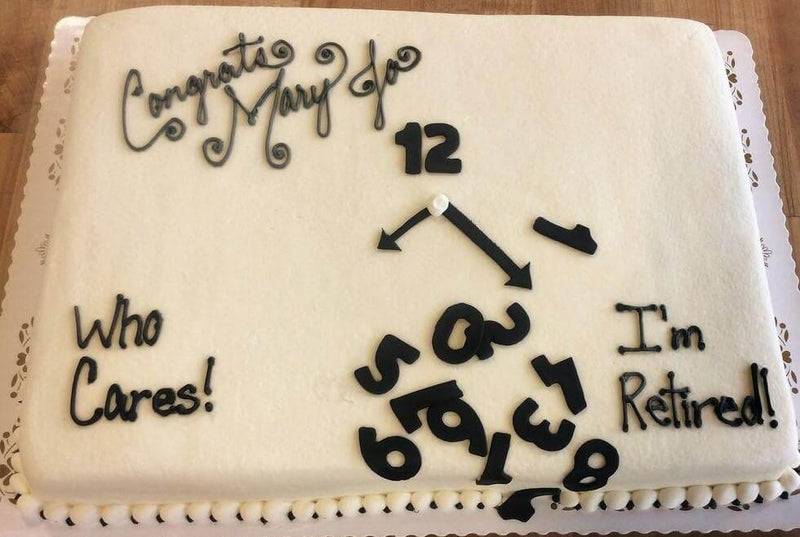 I'm Retired cake - India