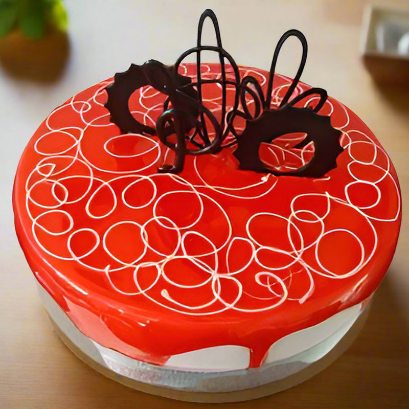 Red Topping Cake