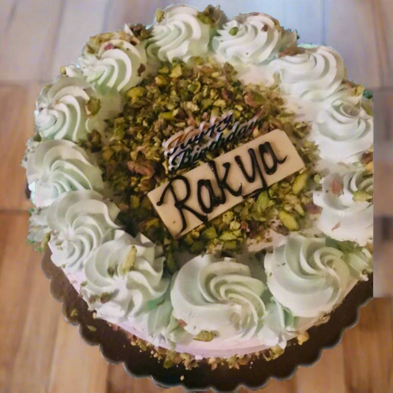 Send Vanilla Pistachio Cake to India - Cake Delivery Online