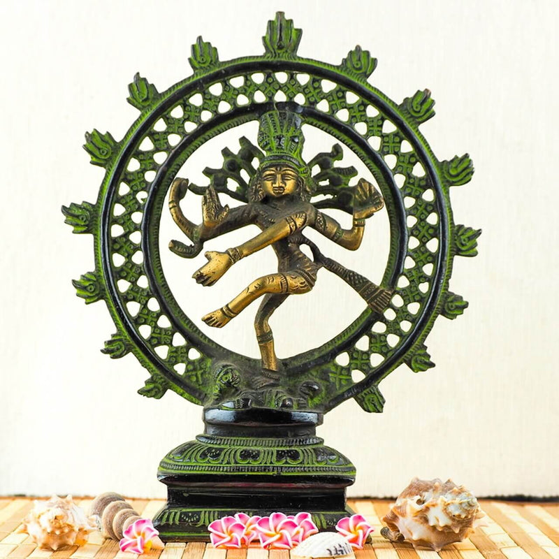 Natraj Brass Statue 8Inch - FOR AUSTRALIA