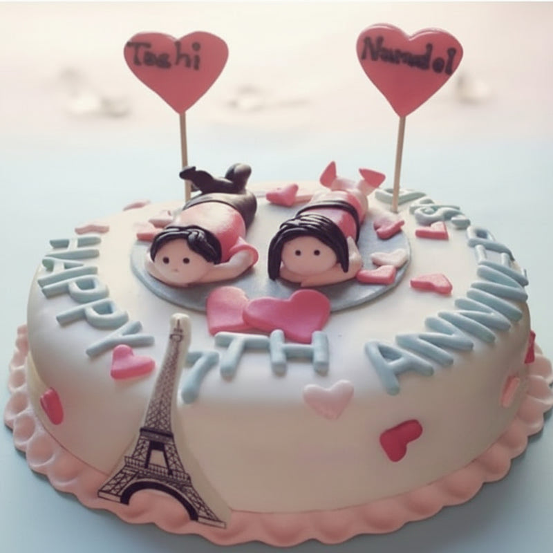 Order Anniversary Cakes Online Delivery in India