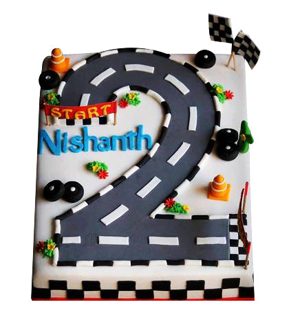 Road Design Custom Cake for Special Celebrations in India