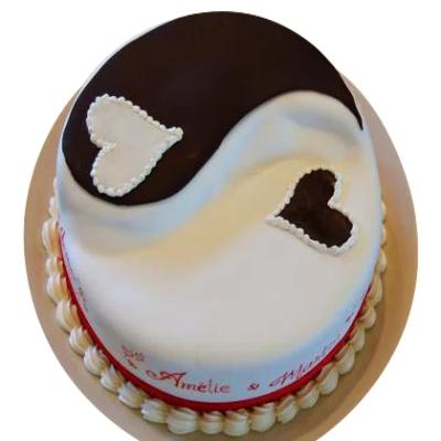Order Yin Yang Cake Online for Delivery in India