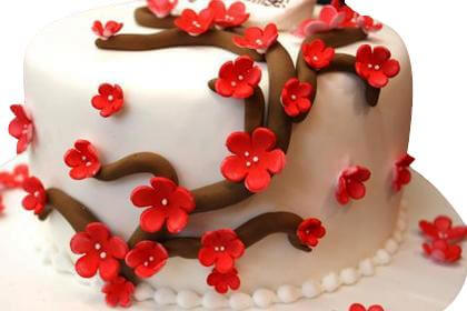 Flower Design Cake