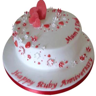 FLOWER STICKER CAKE