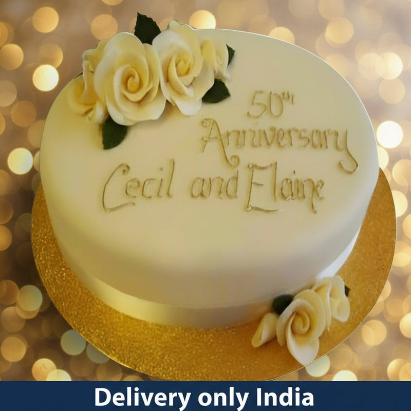 50th Anniversary Cake - India