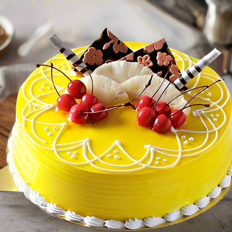 Send Creamy Pineapple Cake Online | Delivery in India