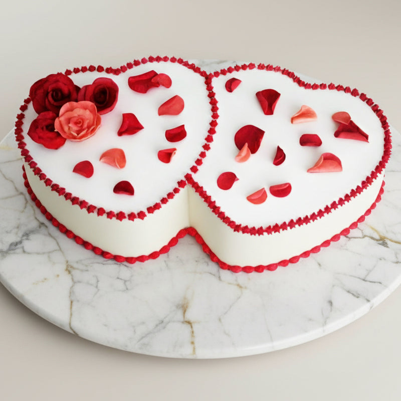 Valentine Decorated Cakes - Delicious Heart Shaped Cake