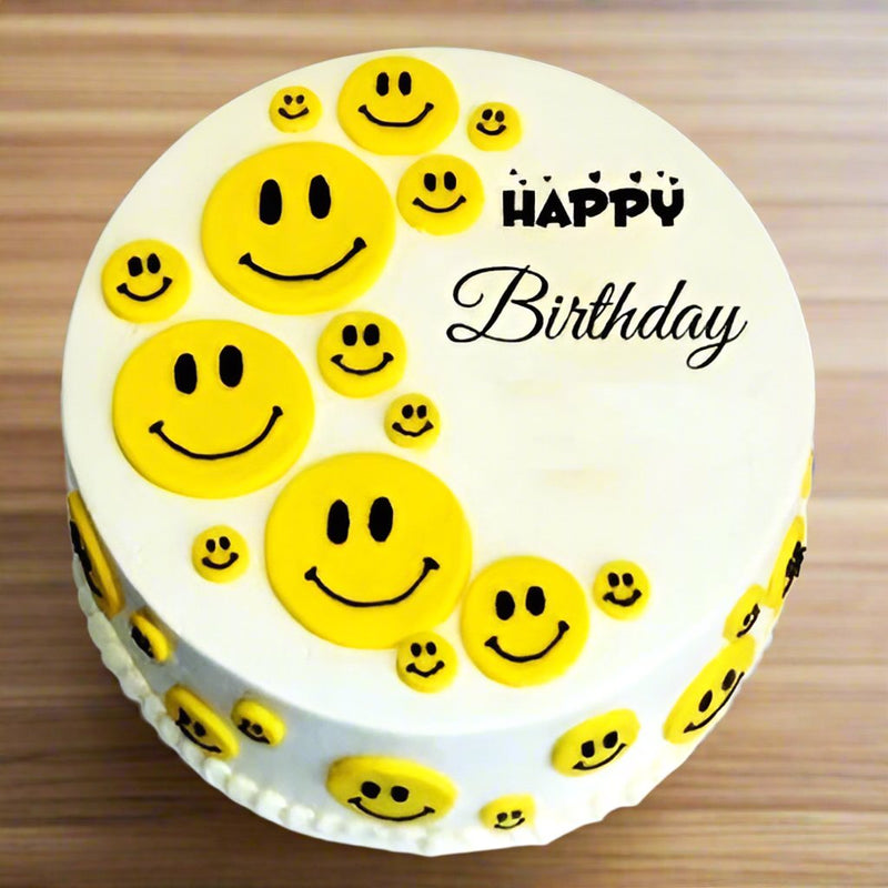 Order Pineapple Smiley Cake Online for Delivery in India