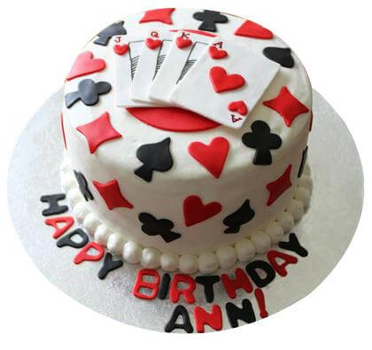 Poker theme Cake Delivery - Send Cakes to India Online