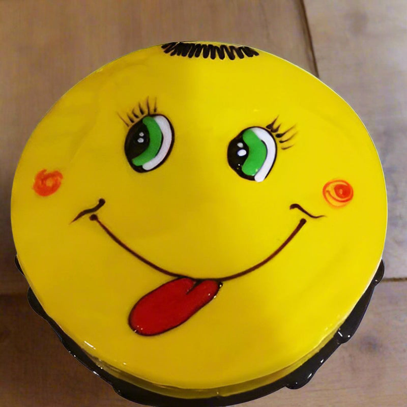 Order Fun Cake with Tongue Out Face - Send to India