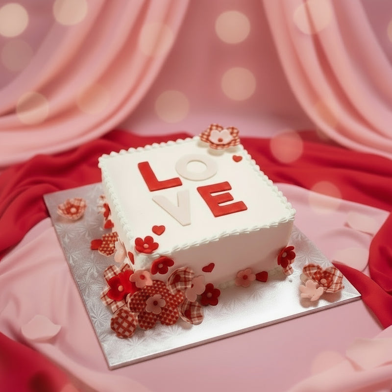 Love Flowers Cake - India