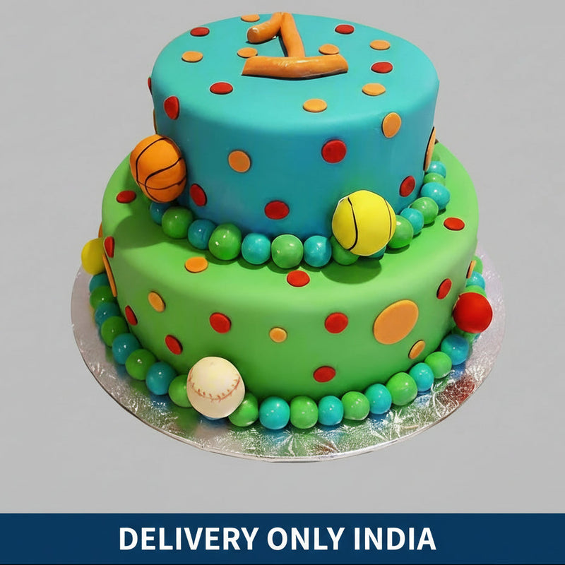 Sports Ball Theme Cake - India