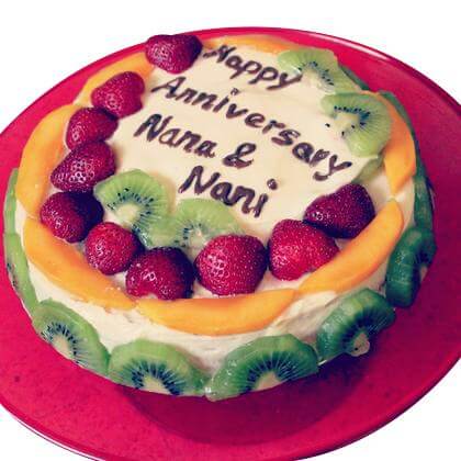 Send Fruit Delight Cake Online - Order in India