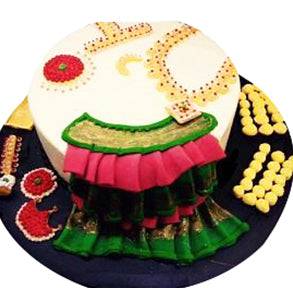 Wedding saree Cake