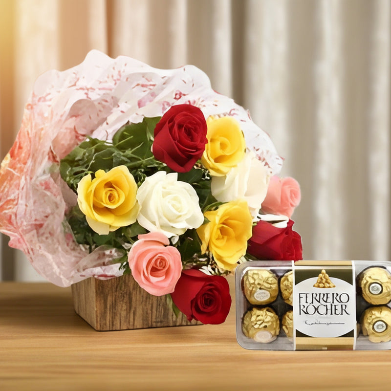 Ferrero and Multi Roses - India