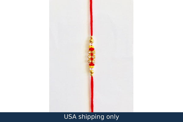 Single Rakhi Original Send Designer Single Rakhi Thread Online to the USA from India | Expressluv