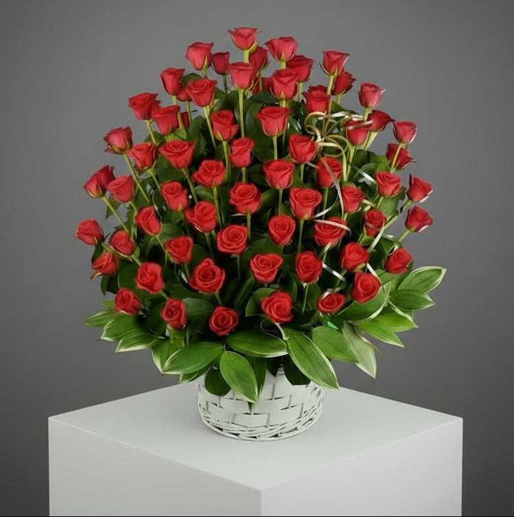 Giant Basket of Roses