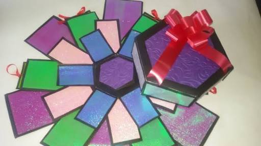 Personalised Hexagonal Explosion box