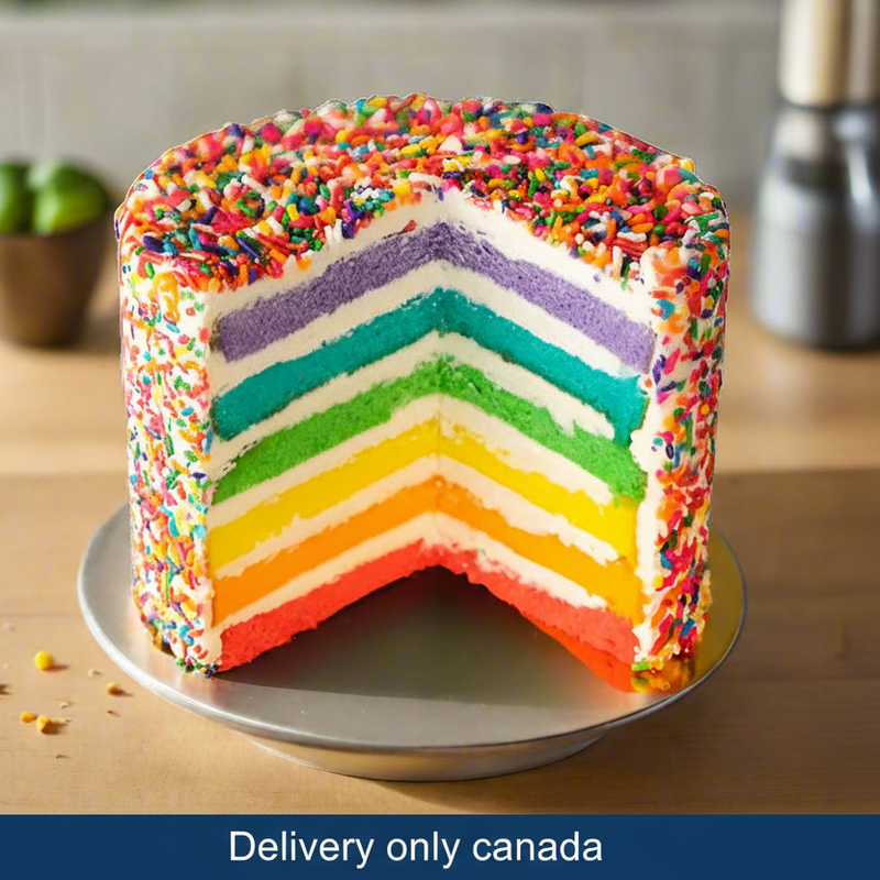 Rainbow Design Cake - Canada