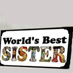 Photo Frame for Sister with photos on Letters