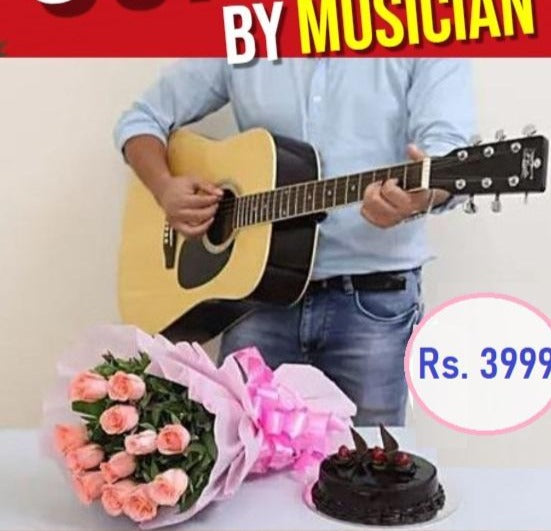Surprise with Cake & Musician - India