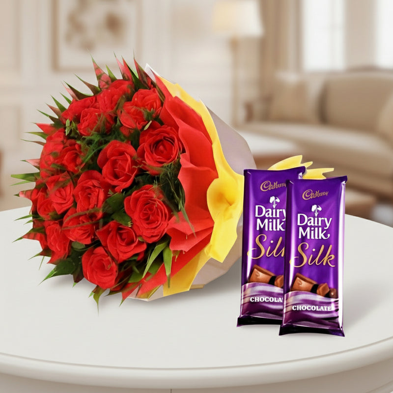 Send Flowers with Chocolates to India