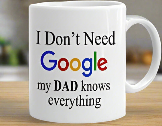 Mug with Text "Dad knows Everything – India