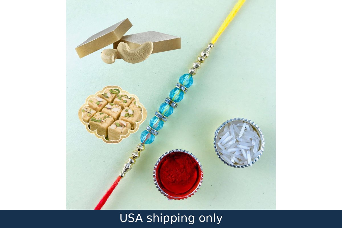 Rakhi with Kaju Katli USA-88